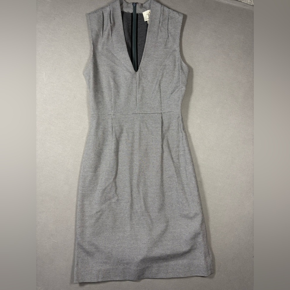 Kate Spade Gray V-Neck Midi Dress